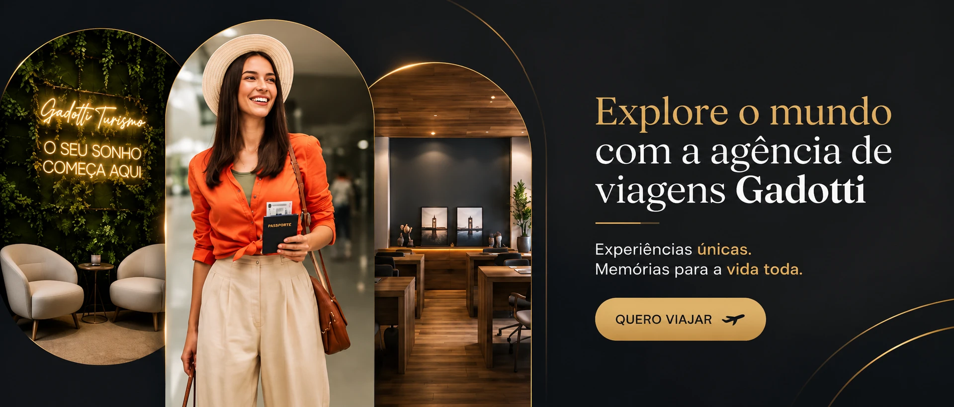 Explore o mundo com a agência de viagens Gadotti